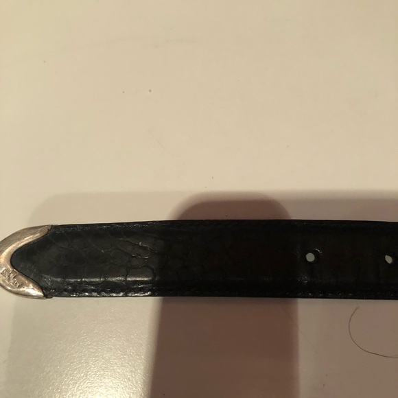Classic Polo Ralph Lauren black American Alligator belt with 925 sterling buckle - Picture 6 of 10